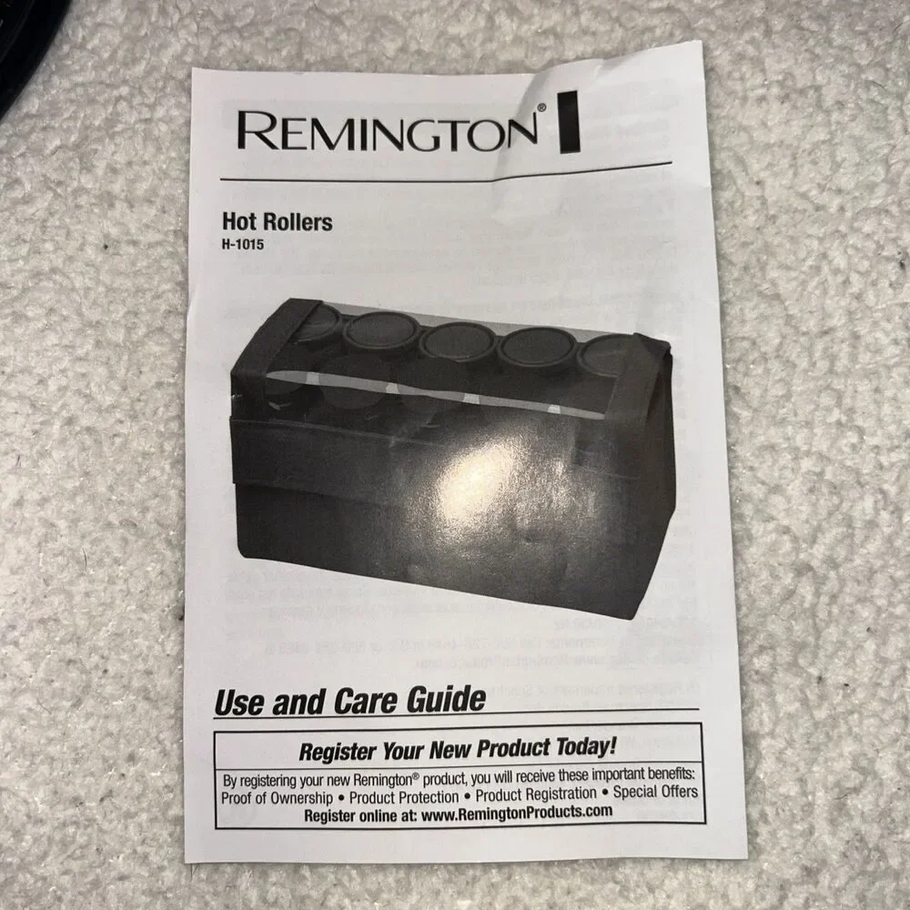 Remington Compact Ceramic Hot Rollers 10 Ionic Rollers‎ J-Clips Travel Case